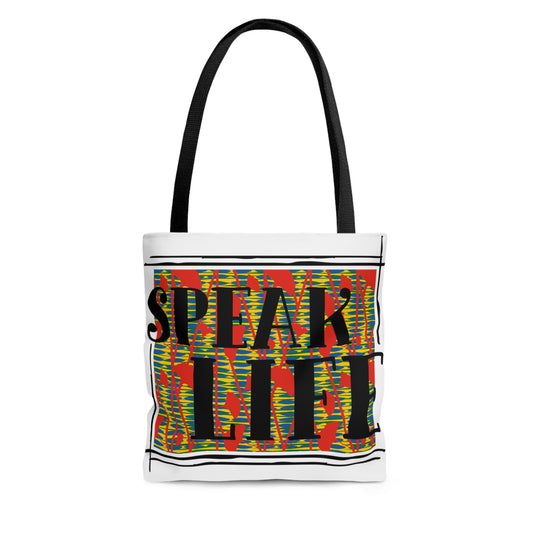 SPEAK LIFE - Tote Bag (AOP)