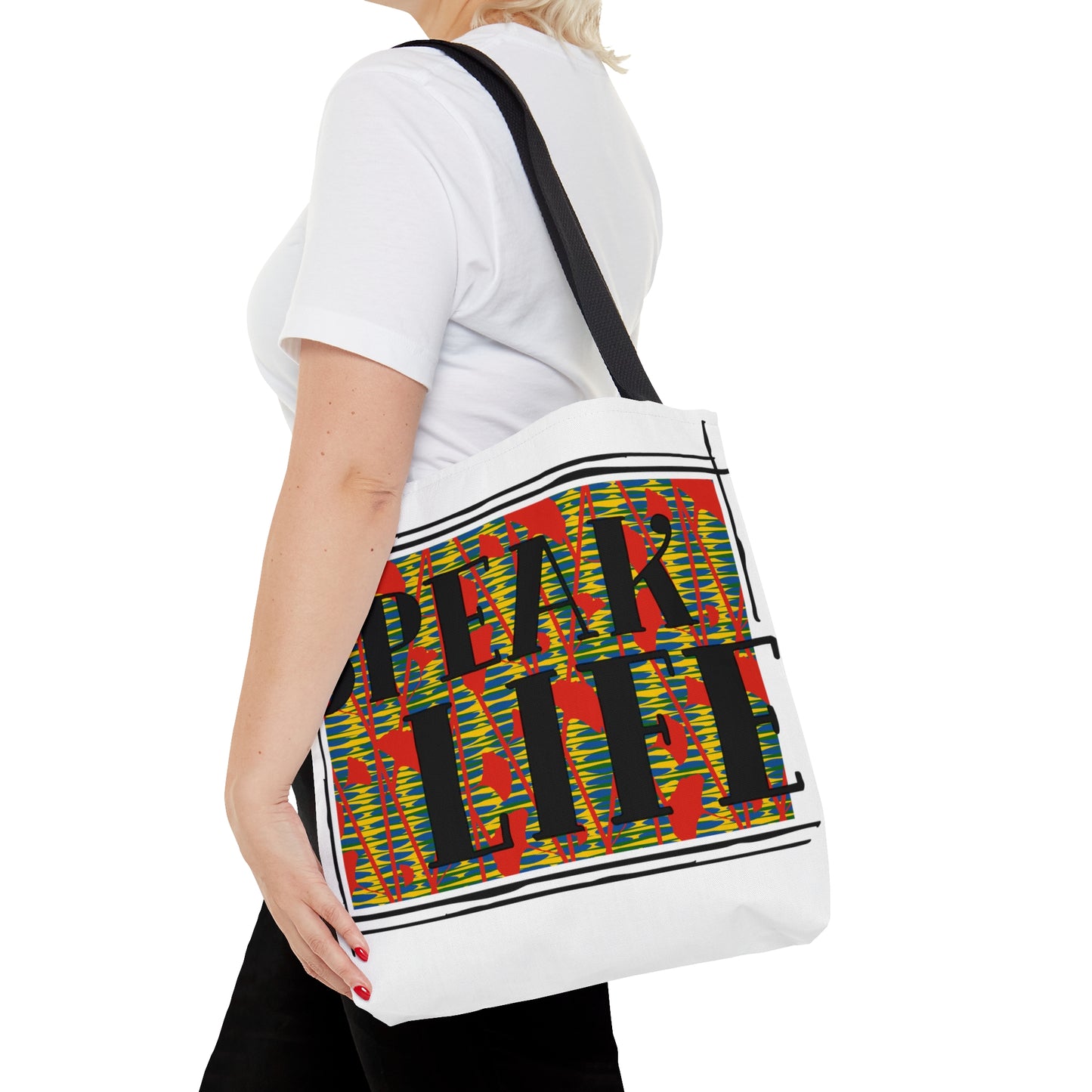 SPEAK LIFE - Tote Bag (AOP)