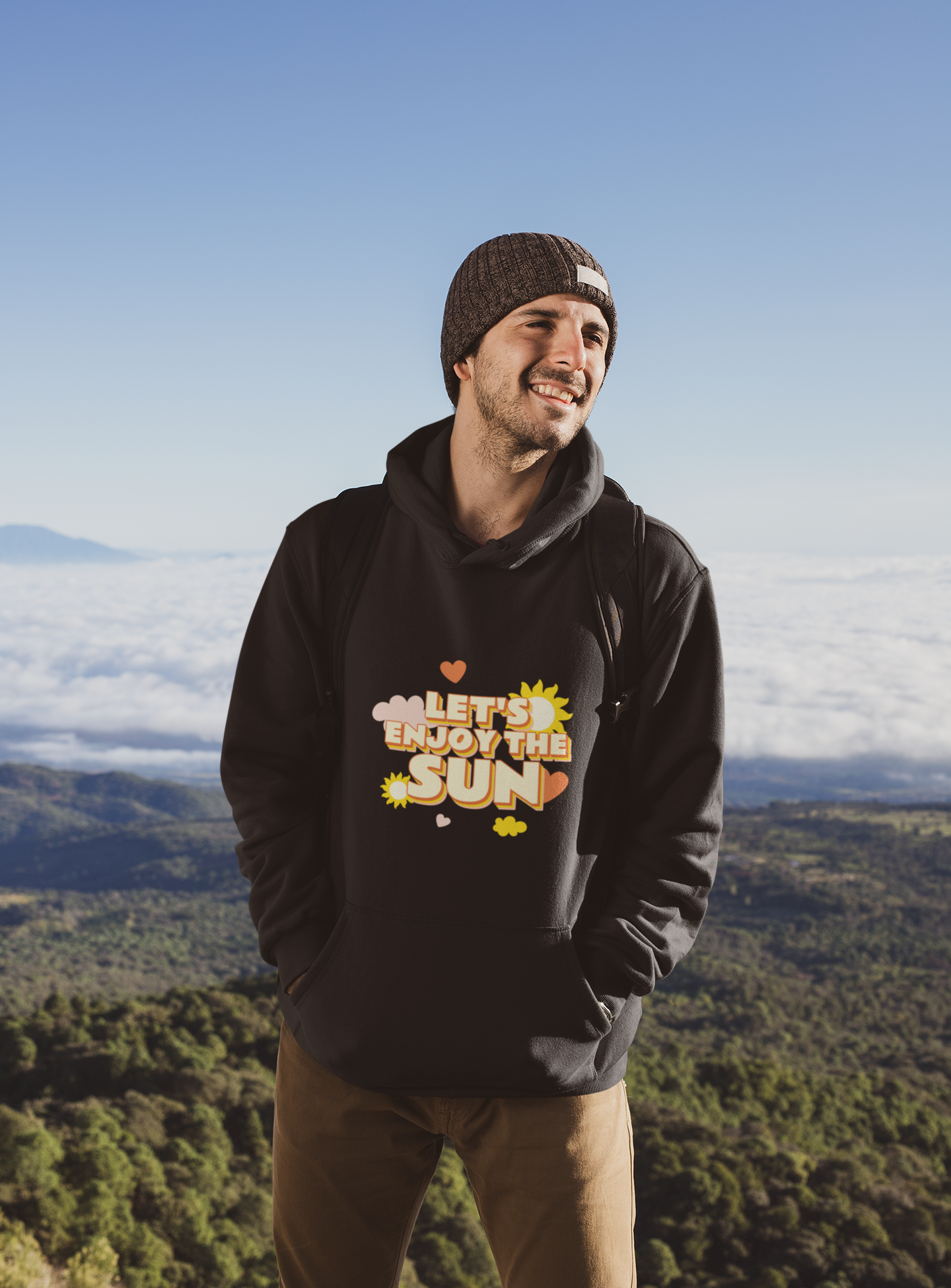 Let's Enjoy The Sun - Unisex Heavy Blend™ Hooded Sweatshirt