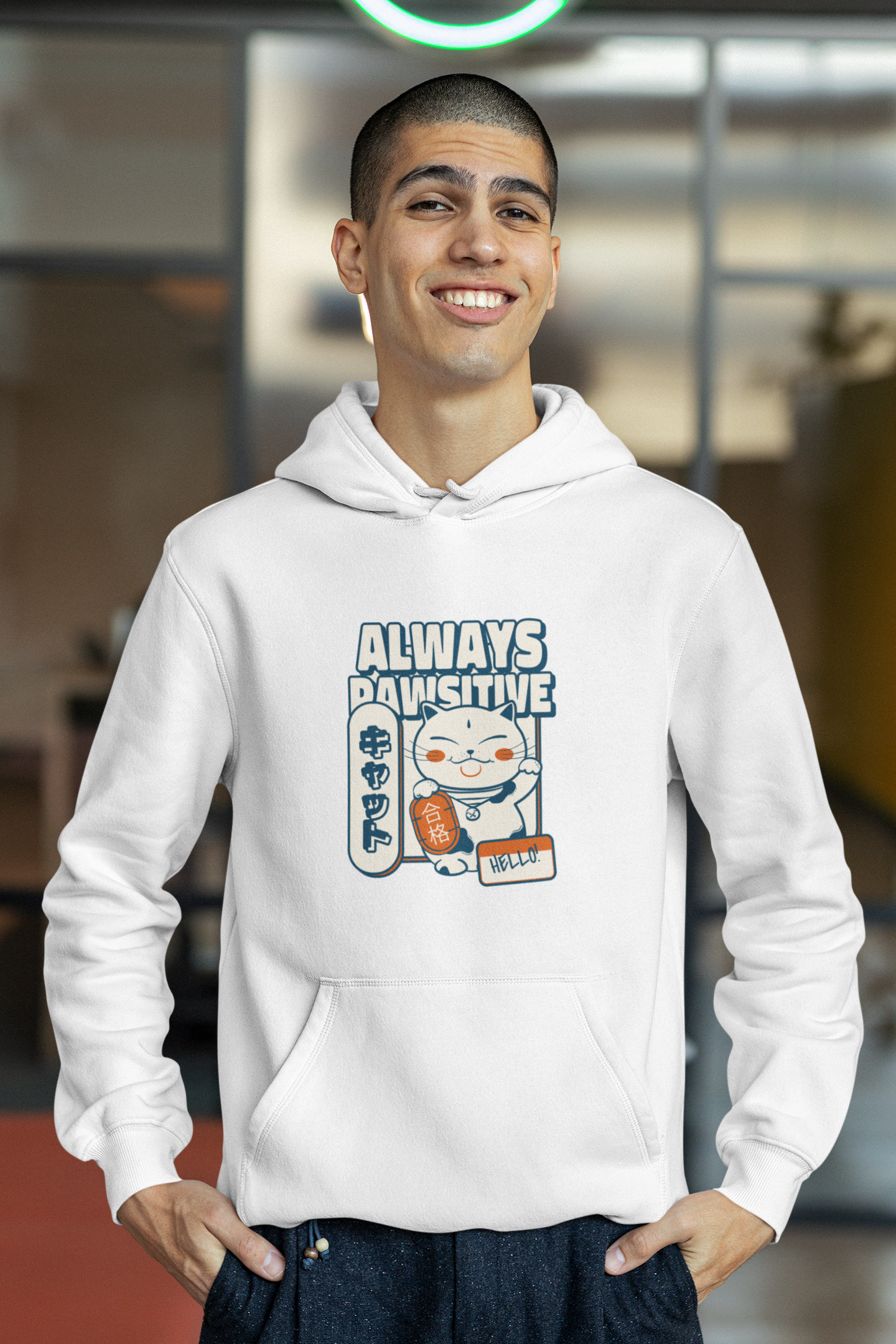 Always Pawsitive - Unisex Heavy Blend™ Hooded Sweatshirt