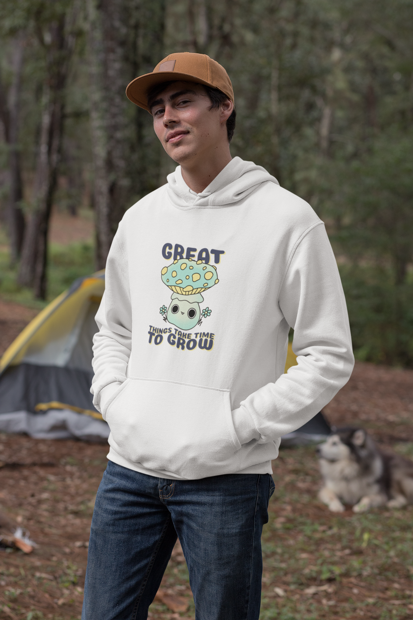 Great Things Take Time To Grow- Unisex Heavy Blend™ Hooded Sweatshirt