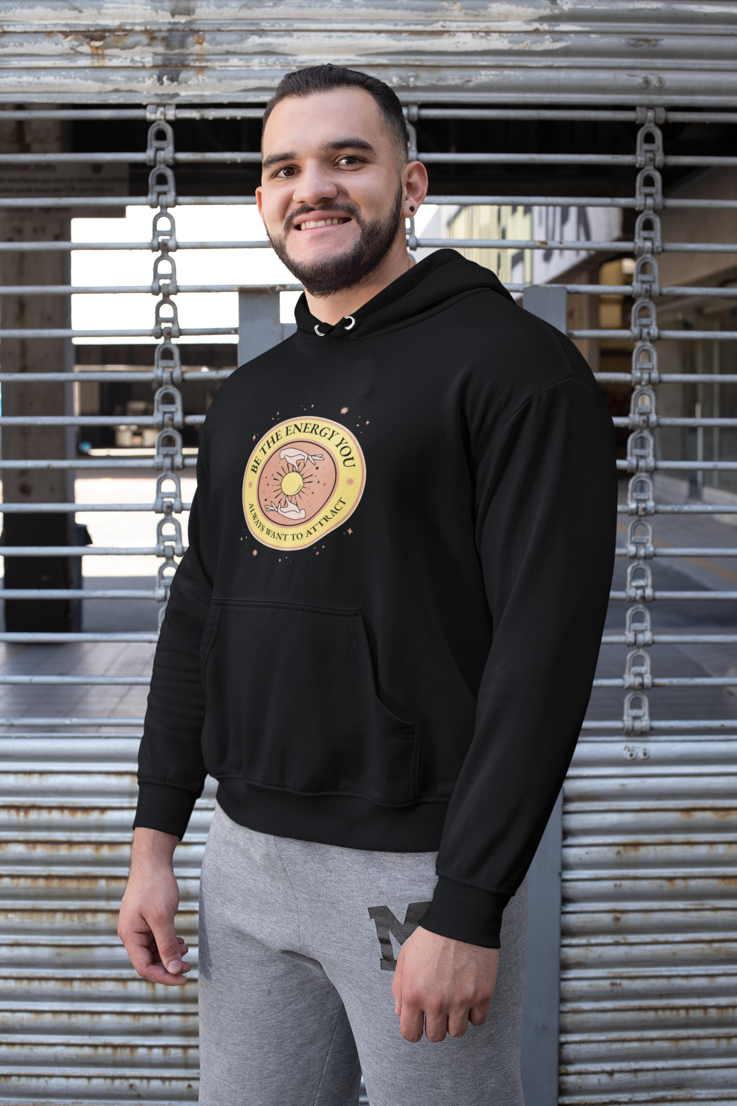 Be The Energy You Always Want To Attract - Unisex Heavy Blend™ Hooded Sweatshirt