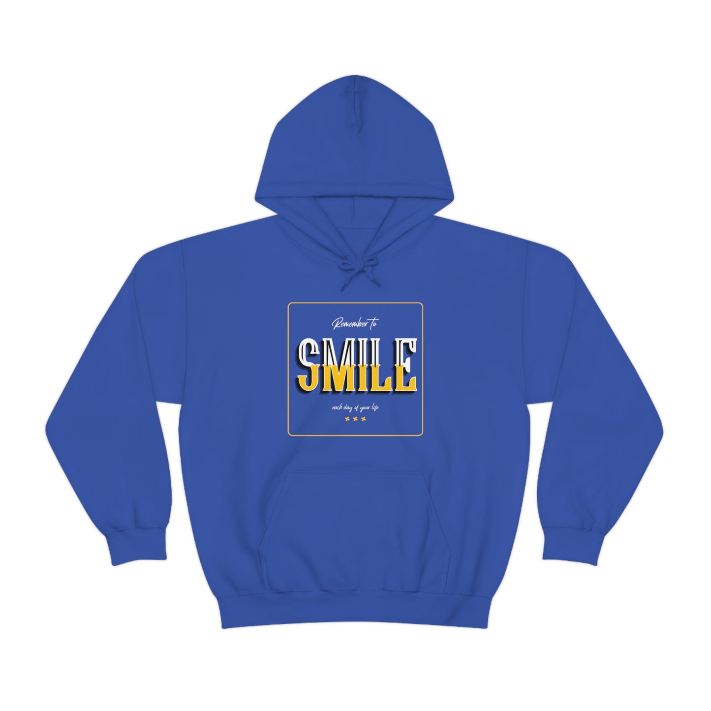 Remember To Smile Each Day Of Your Life - Unisex Heavy Blend™ Hooded Sweatshirt