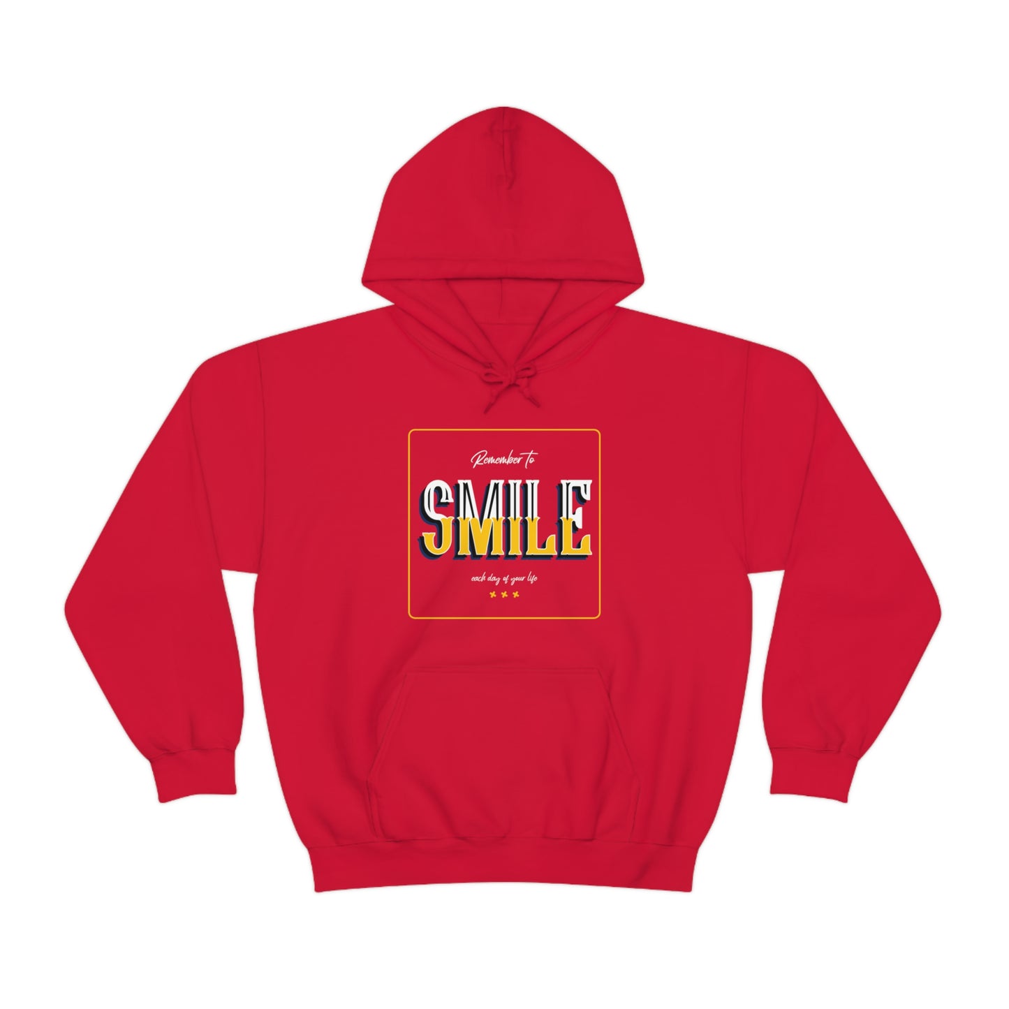 Remember To Smile Each Day Of Your Life - Unisex Heavy Blend™ Hooded Sweatshirt