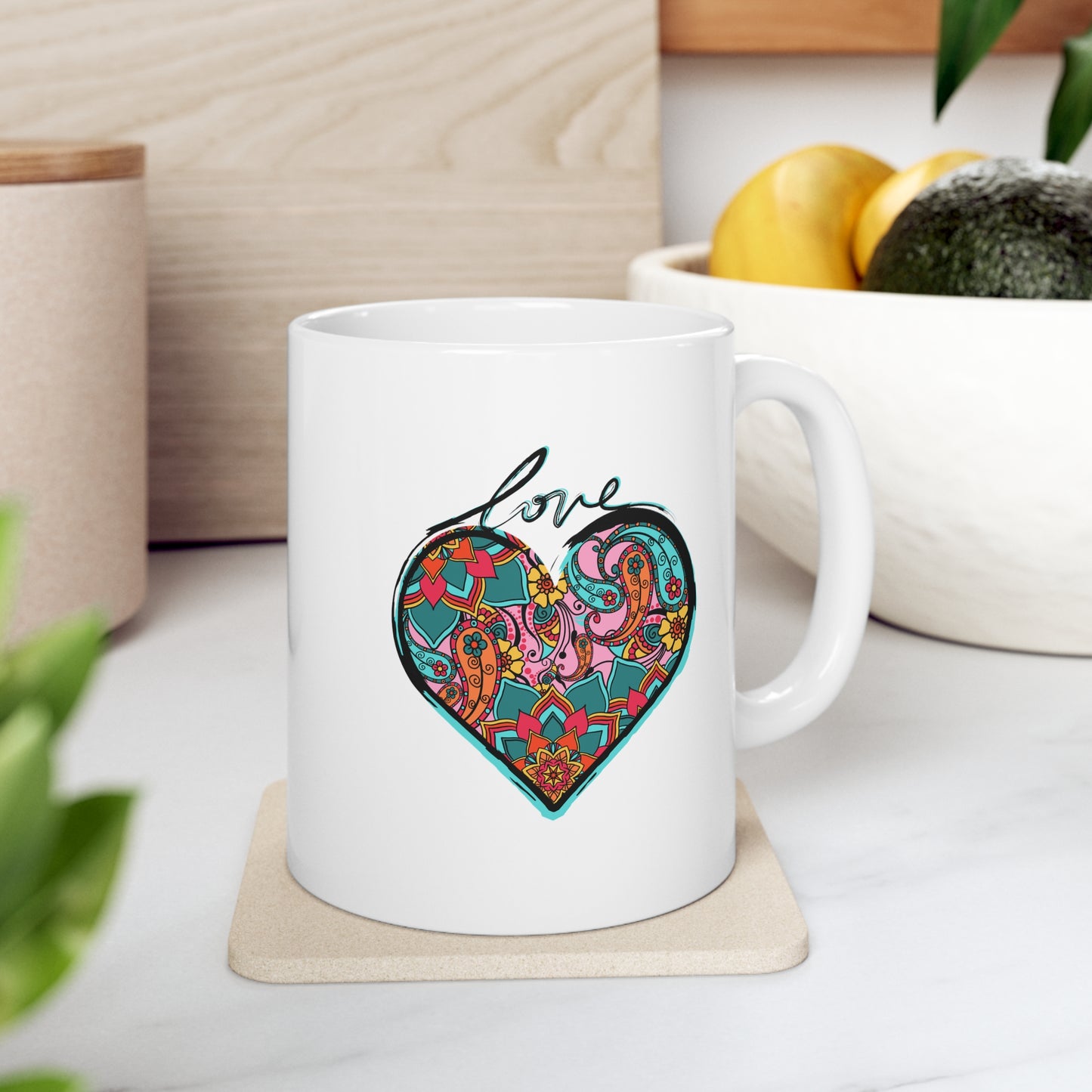 Zen Love (Black Version) - Ceramic Mug 11oz