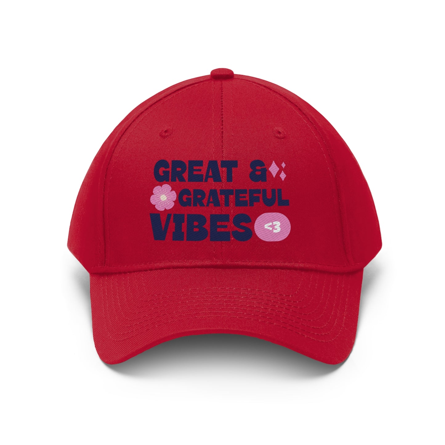 Great & Grateful Vibes - Unisex Twill Hat