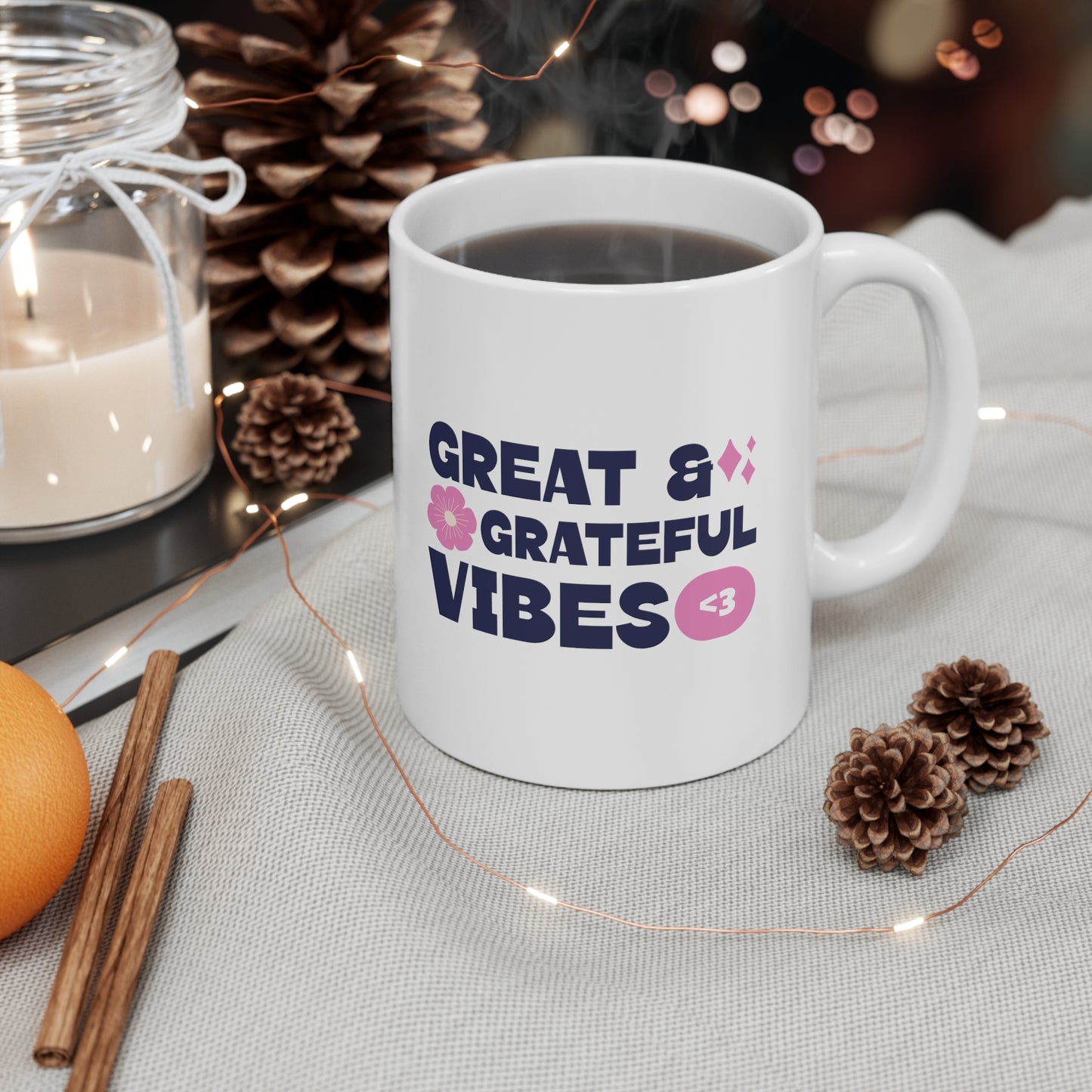 GREAT & GRATEFUL VINES - Ceramic Mug 11oz