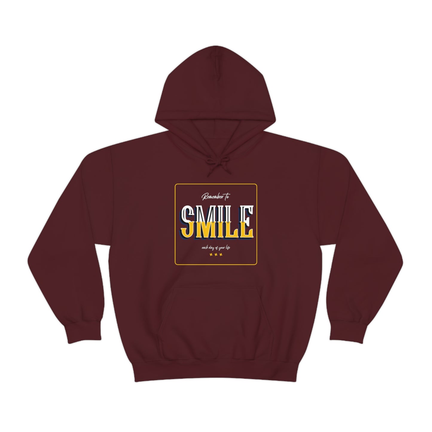 Remember To Smile Each Day Of Your Life - Unisex Heavy Blend™ Hooded Sweatshirt