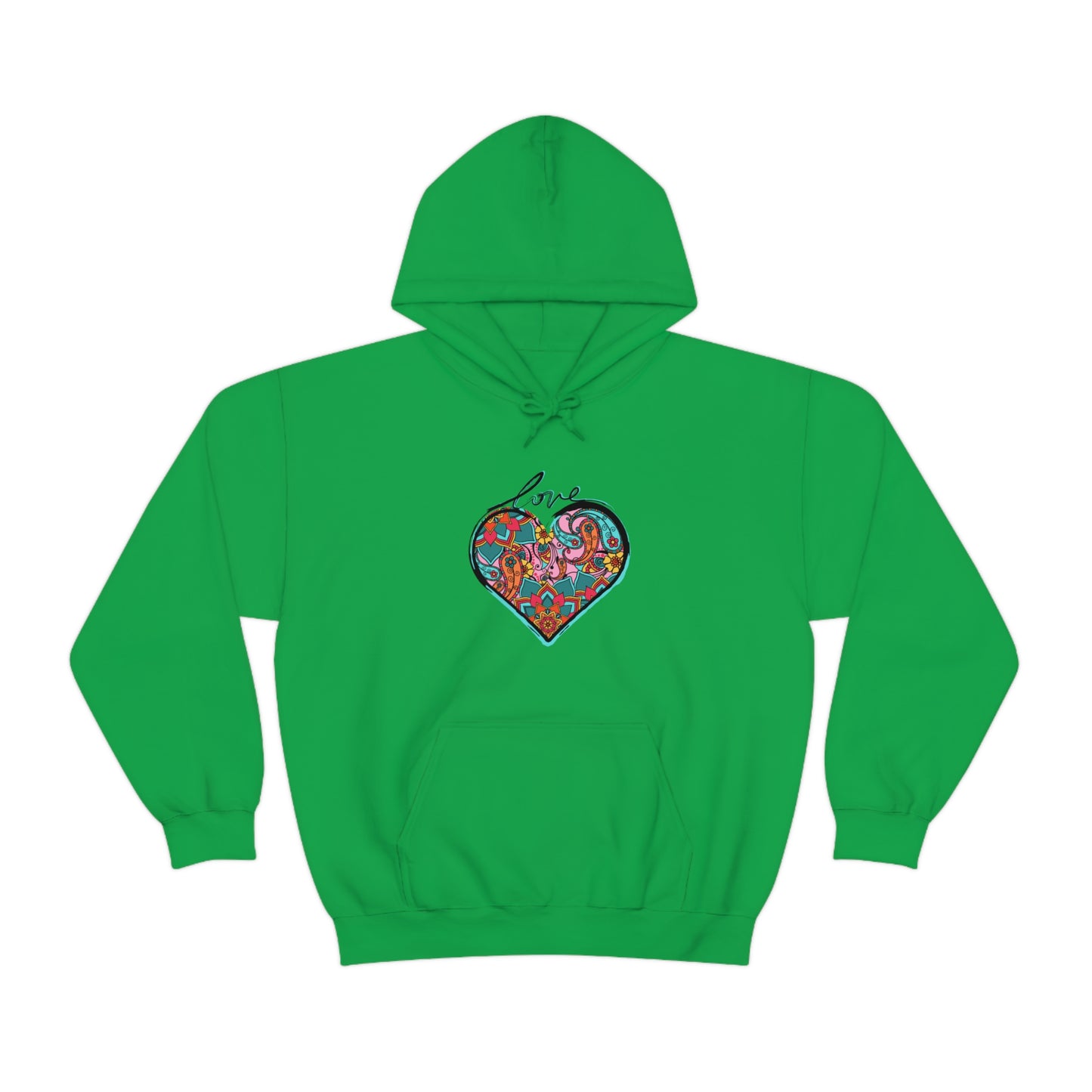 Zen Love (Back Version) - Unisex Heavy Blend™ Hooded Sweatshirt