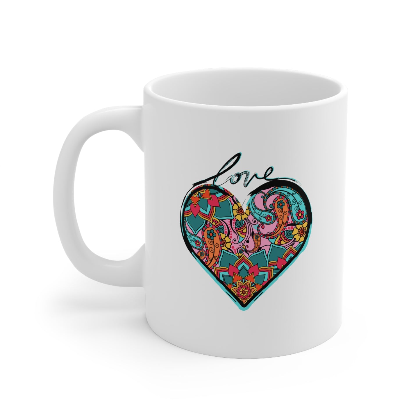 Zen Love (Black Version) - Ceramic Mug 11oz