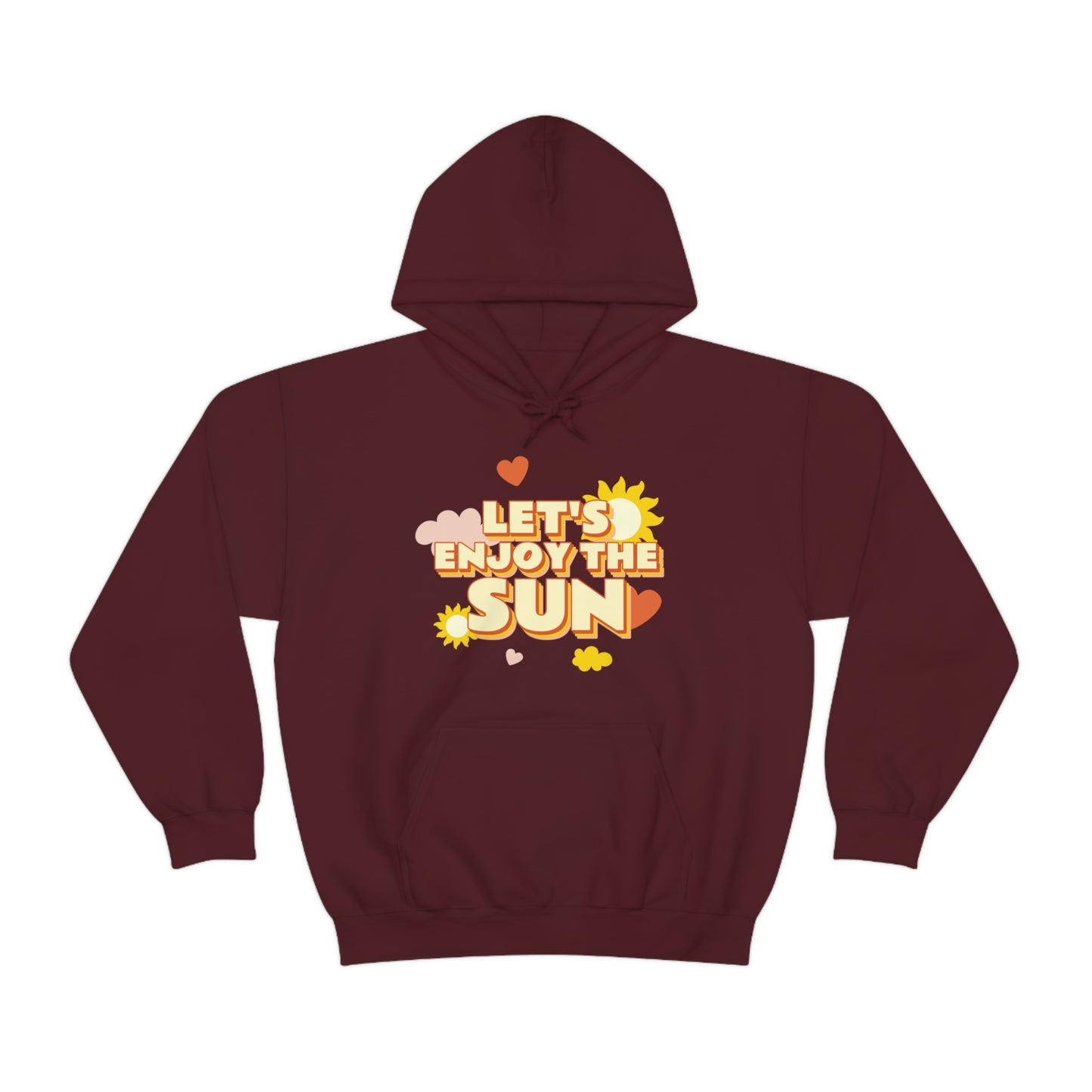 Let's Enjoy The Sun - Unisex Heavy Blend™ Hooded Sweatshirt