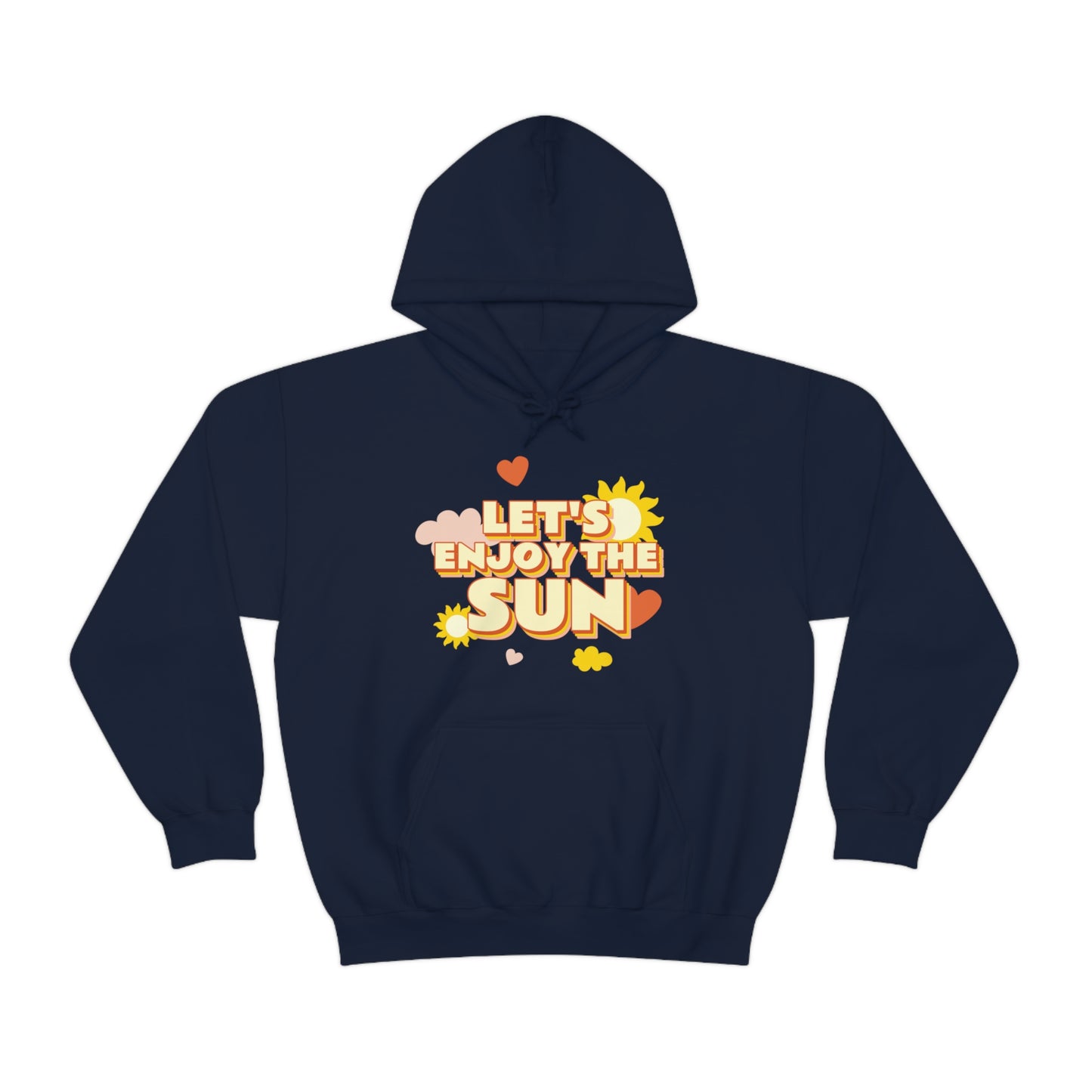 Let's Enjoy The Sun - Unisex Heavy Blend™ Hooded Sweatshirt