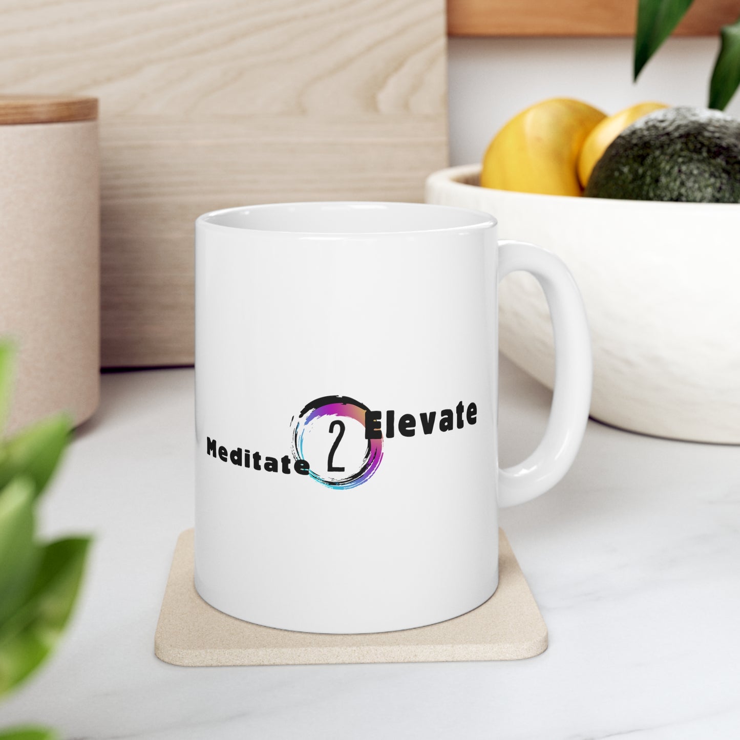 Meditate To Elevate - Ceramic Mug 11oz