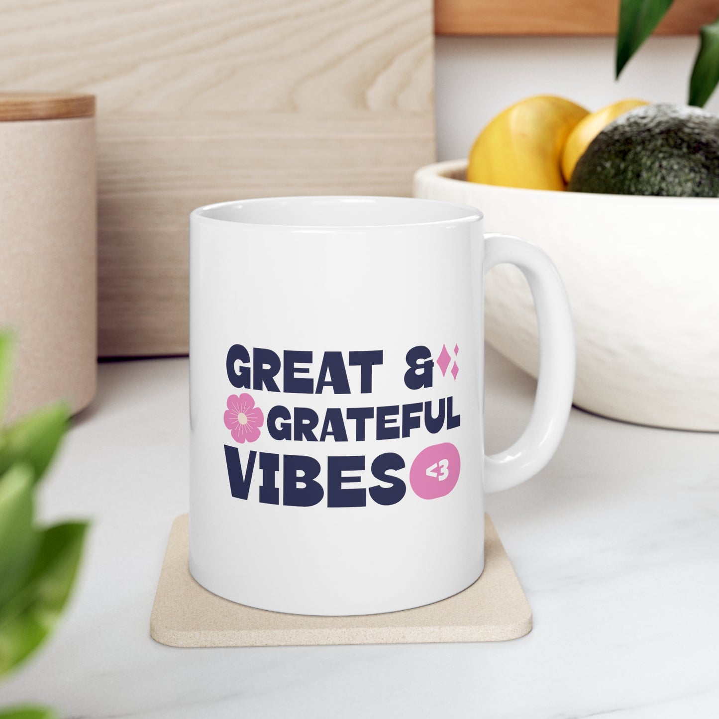 GREAT & GRATEFUL VINES - Ceramic Mug 11oz