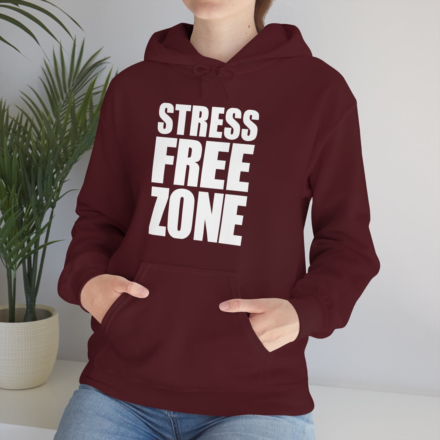 Stress free Zone - Unisex Heavy Blend™ Hooded Sweatshirt