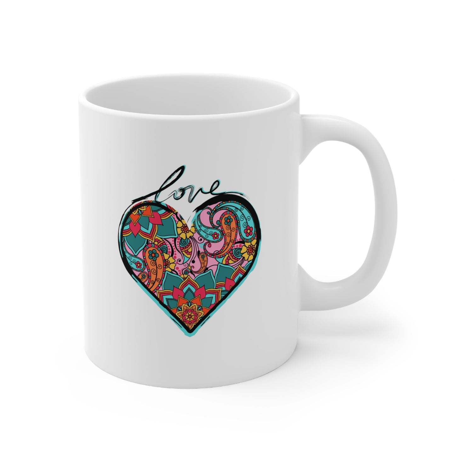 Zen Love (Black Version) - Ceramic Mug 11oz