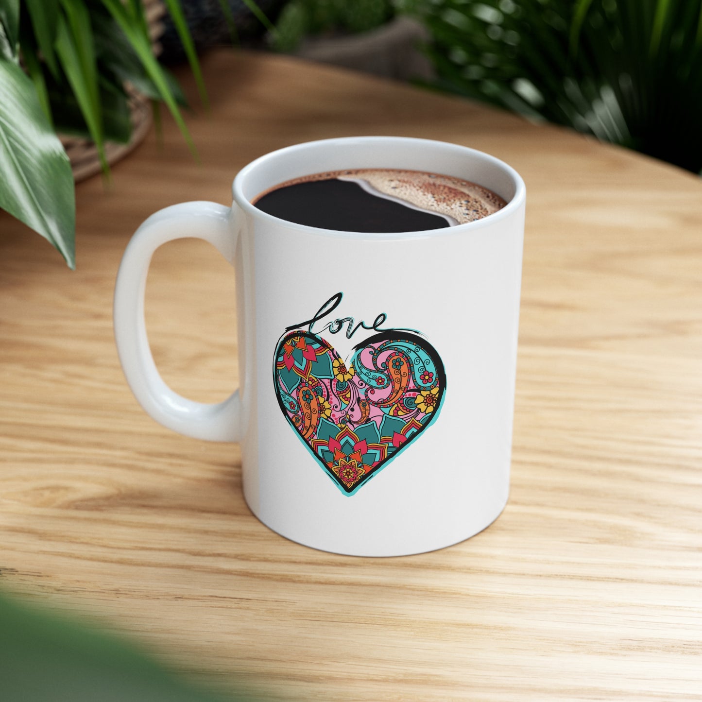 Zen Love (Black Version) - Ceramic Mug 11oz