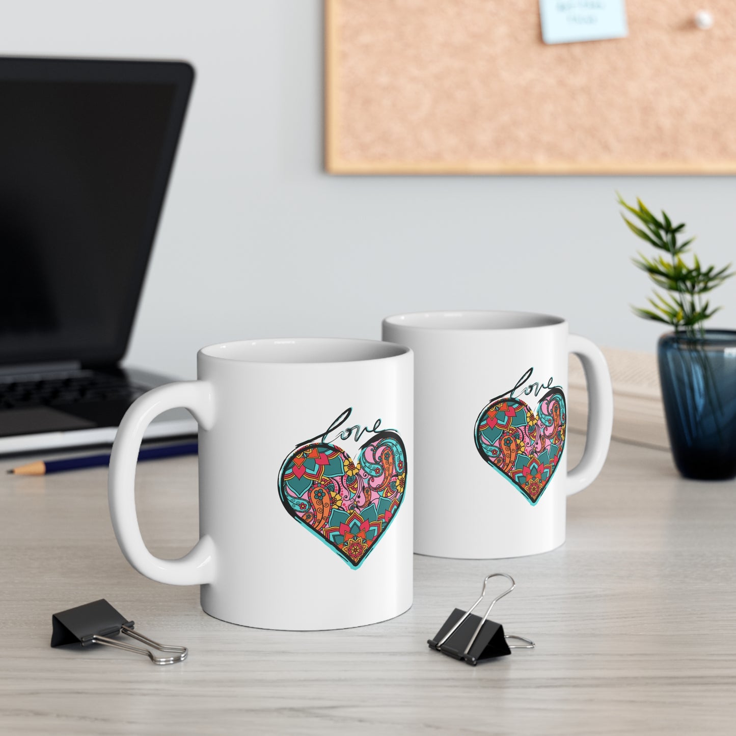 Zen Love (Black Version) - Ceramic Mug 11oz