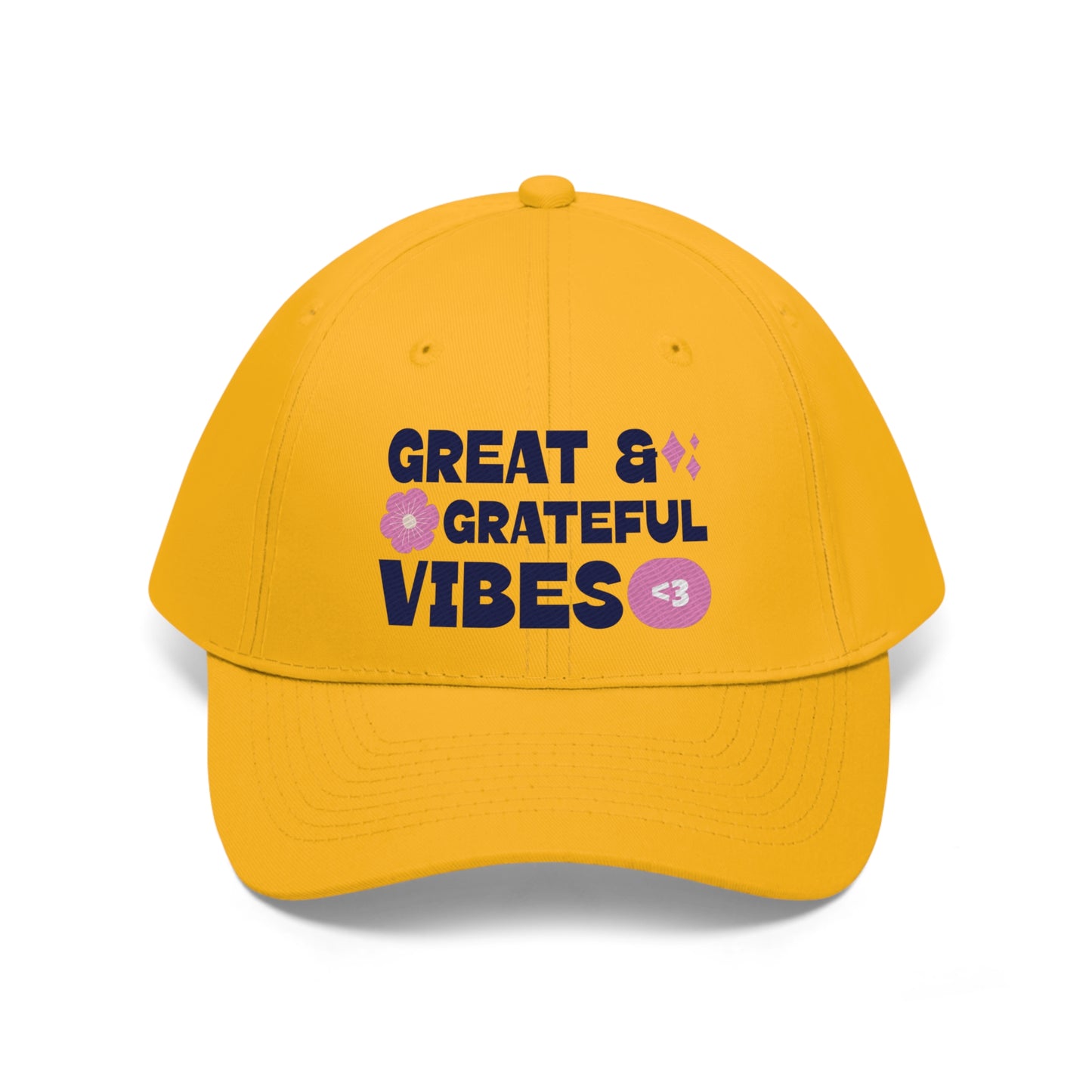 Great & Grateful Vibes - Unisex Twill Hat