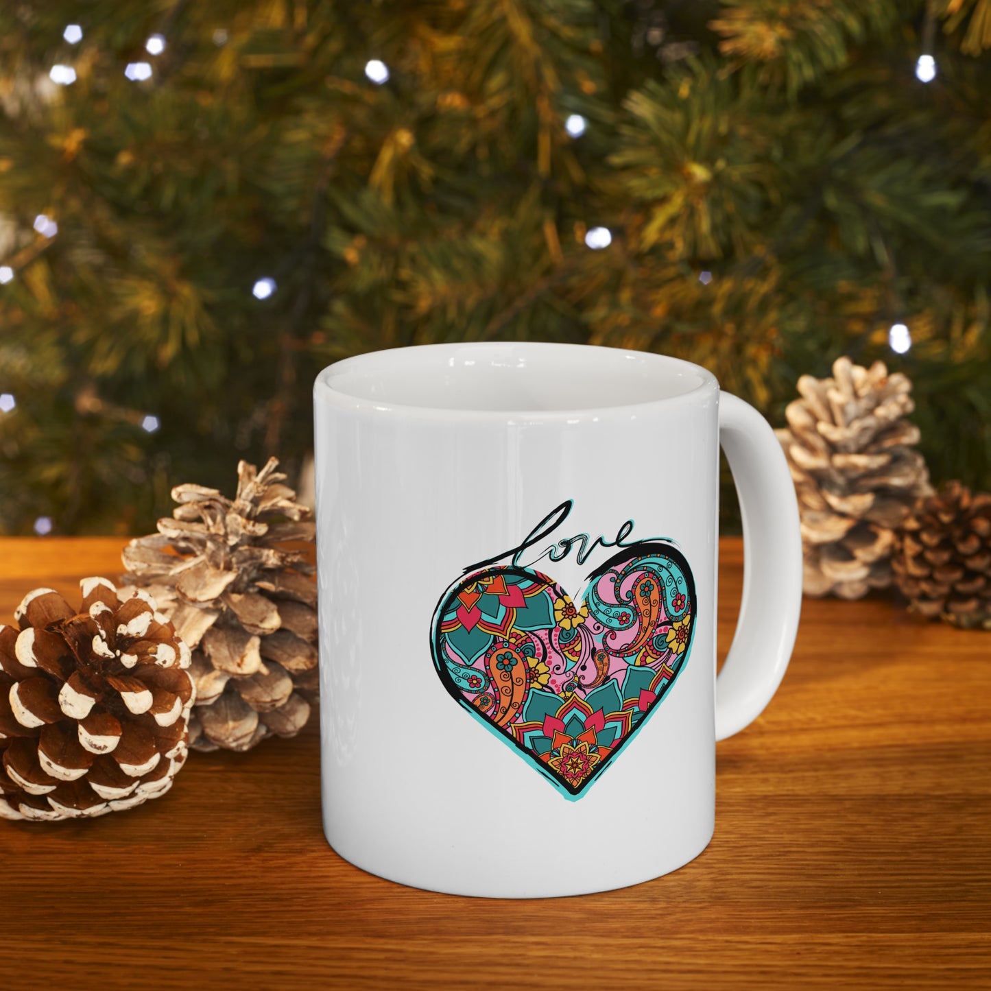 Zen Love (Black Version) - Ceramic Mug 11oz