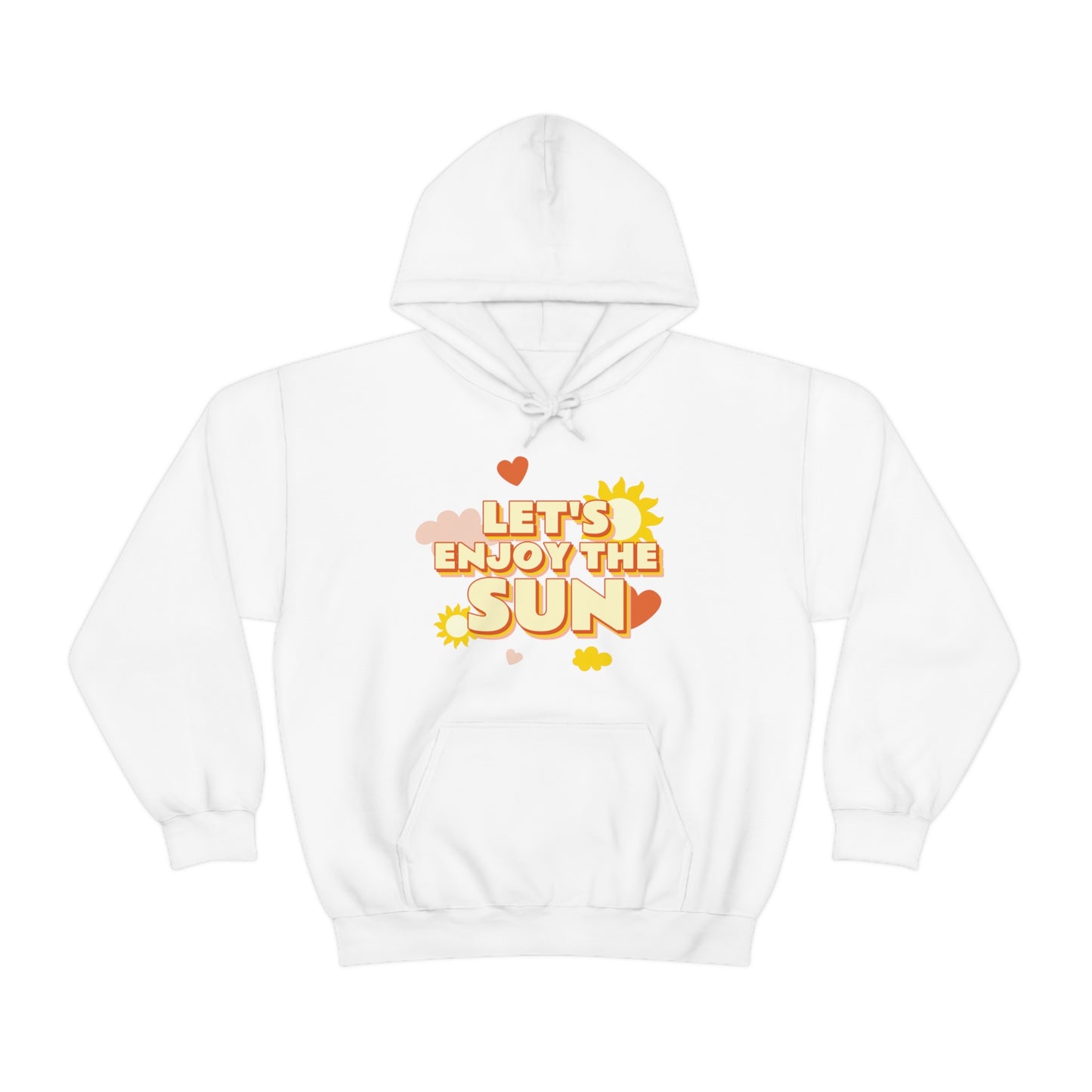 Let's Enjoy The Sun - Unisex Heavy Blend™ Hooded Sweatshirt